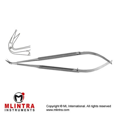 Micro Vascular Scissors Round Handle - Delicate Blades - Angled 125° Stainless Steel, 16.5 cm - 6 1/2" Micro Vascular Scissors Round Handle - Delicate Blades - Angled 125° Stainless Steel, 16.5 cm - 6 1/2"